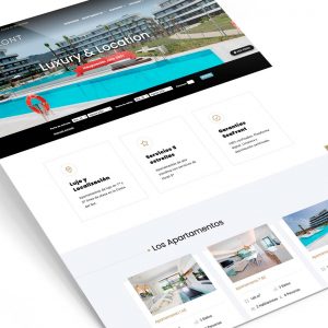 página web para apartamentos de lujo