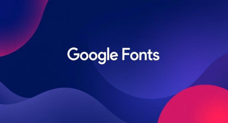 Fondo abstracto con texto Google Fonts